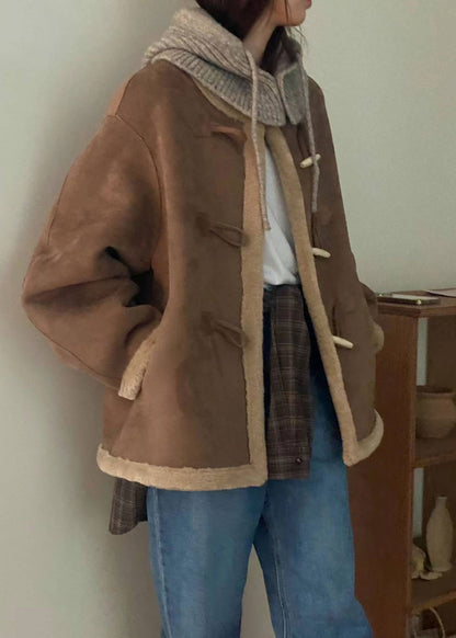 Brown Reversible Mustang Jacket