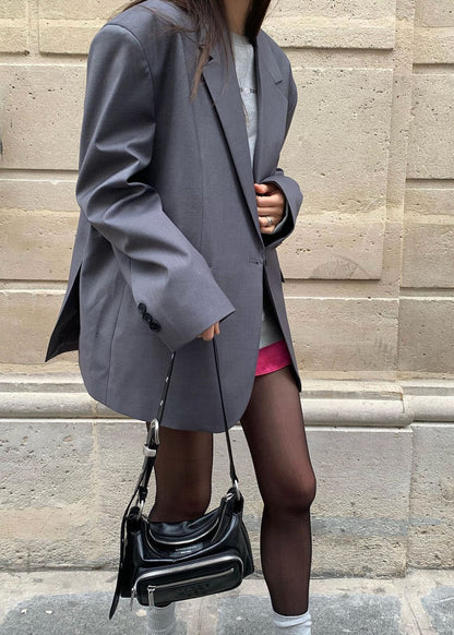 Grey Oversized Blazer