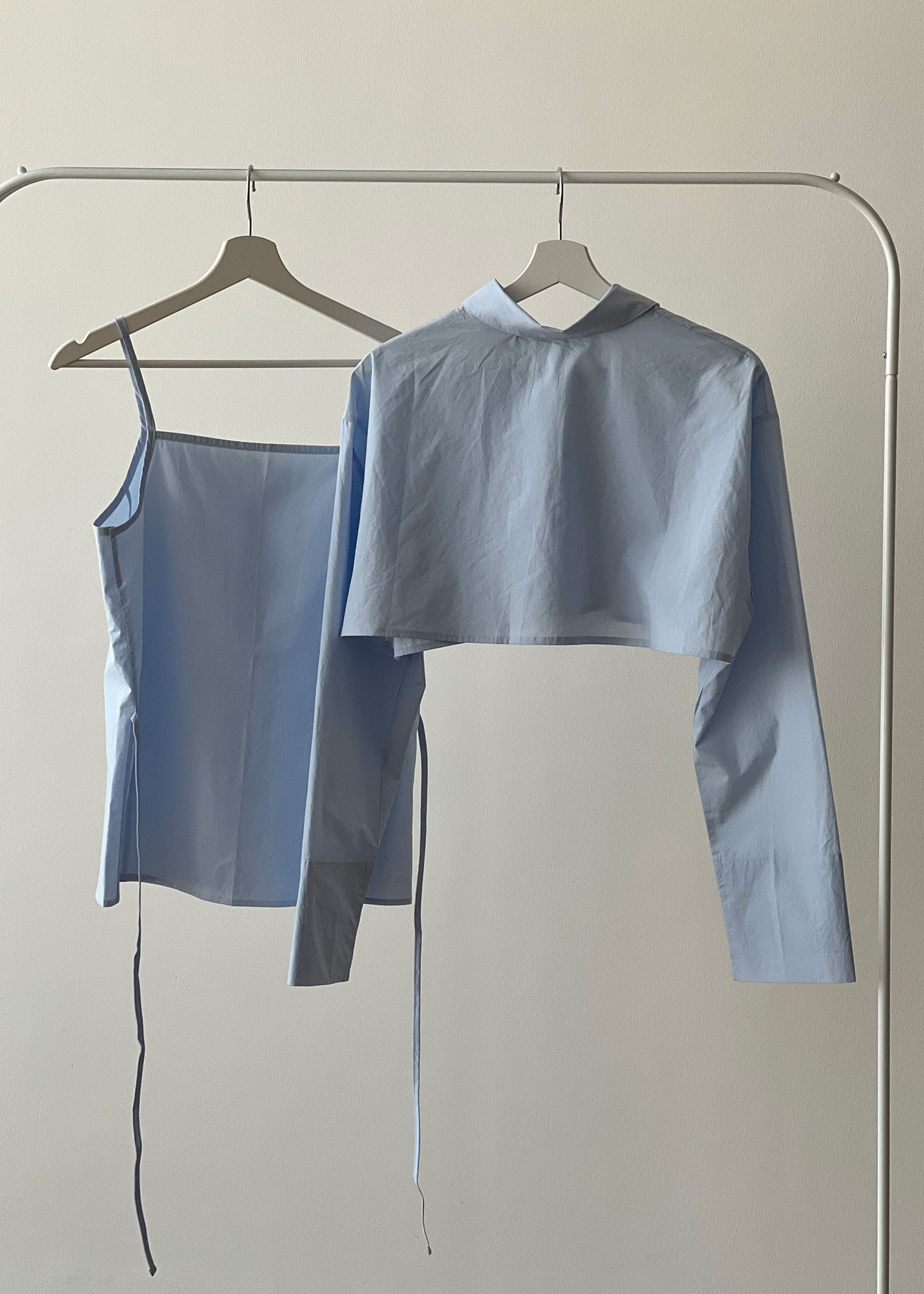 Blue Bolero Shirt Set