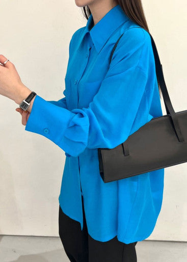 Electric Blue Oversized Shirt